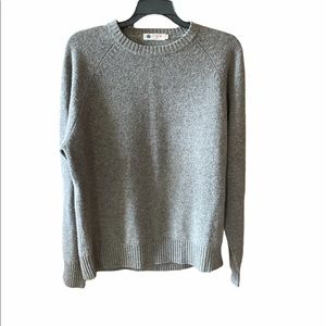 J. Crew Lambswool M Brown Tan Crewneck Sweater